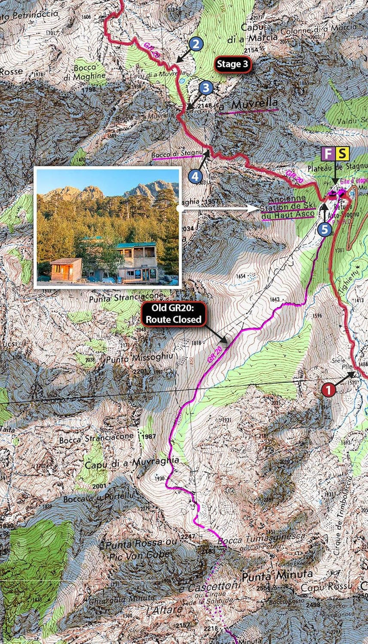 Trekking the Corsica Gr20: Two-way Trekking Guide: Real Ign Maps 1:25,000 (The Great Treks of the Wo