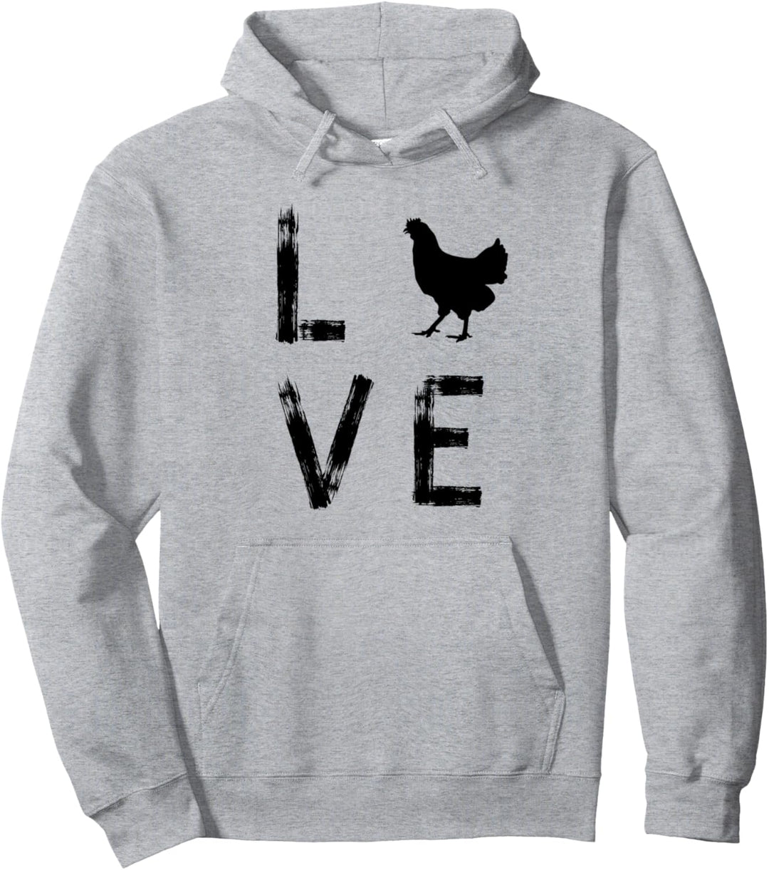 Huhn Love Hühner Bauer Hühnerbauer Eier Geschenk Lustig Pullover Hoodie