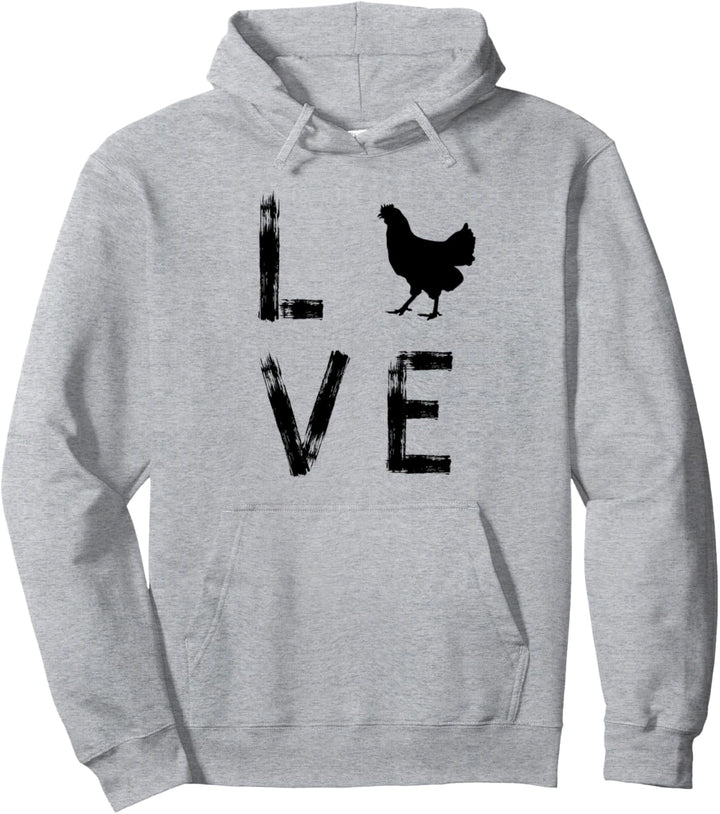 Huhn Love Hühner Bauer Hühnerbauer Eier Geschenk Lustig Pullover Hoodie