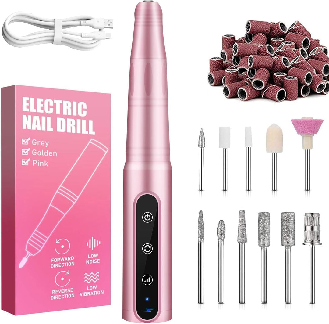 Professioneller Nagelschleifer, 35.000 U/min, elektrische Nagelfeile, kabellos, mit LED-Display, Man