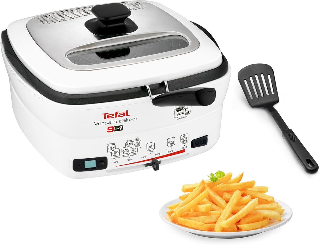 Tefal FR4950 Multi-Funktions-Fritteuse Versalio Deluxe 9-In-1 | Kapazität 1,3 Kg | Inkl. Pfannenwend