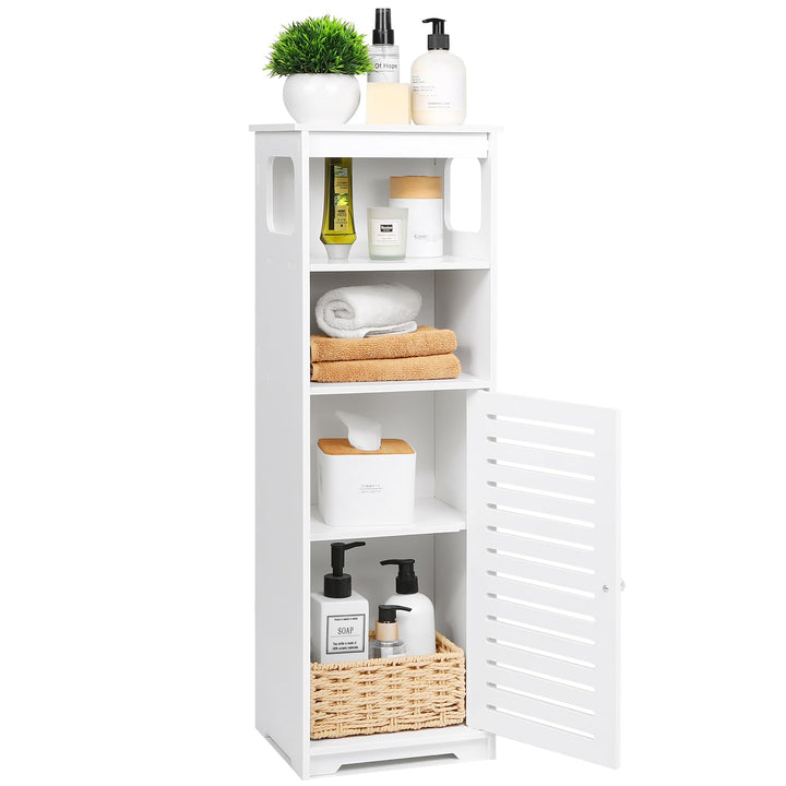 Wasserdichter Badezimmerschrank, weisser Boden, stehender Aufbewahrungsschrank, Heimaufbewahrung, Mö