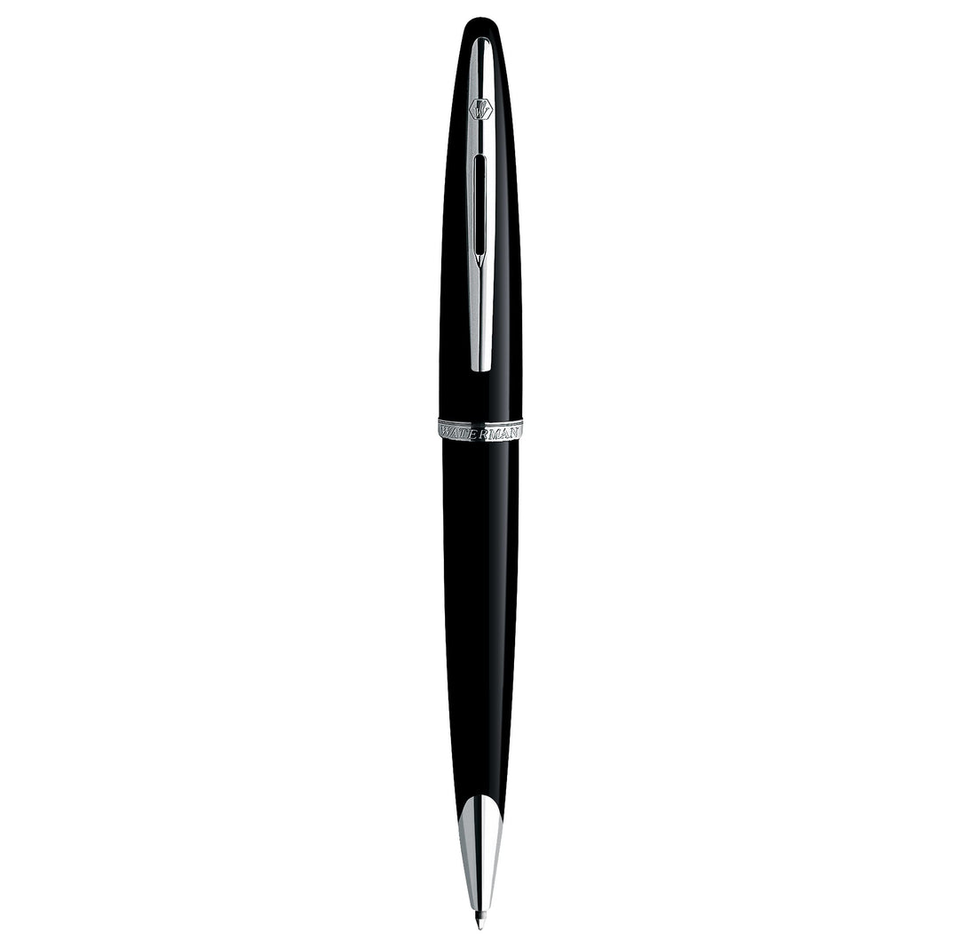 Waterman Carène Black Sea Kugelschreiber | hochglänzend Schwarz mit Palladiumzierteilen | mittlere S
