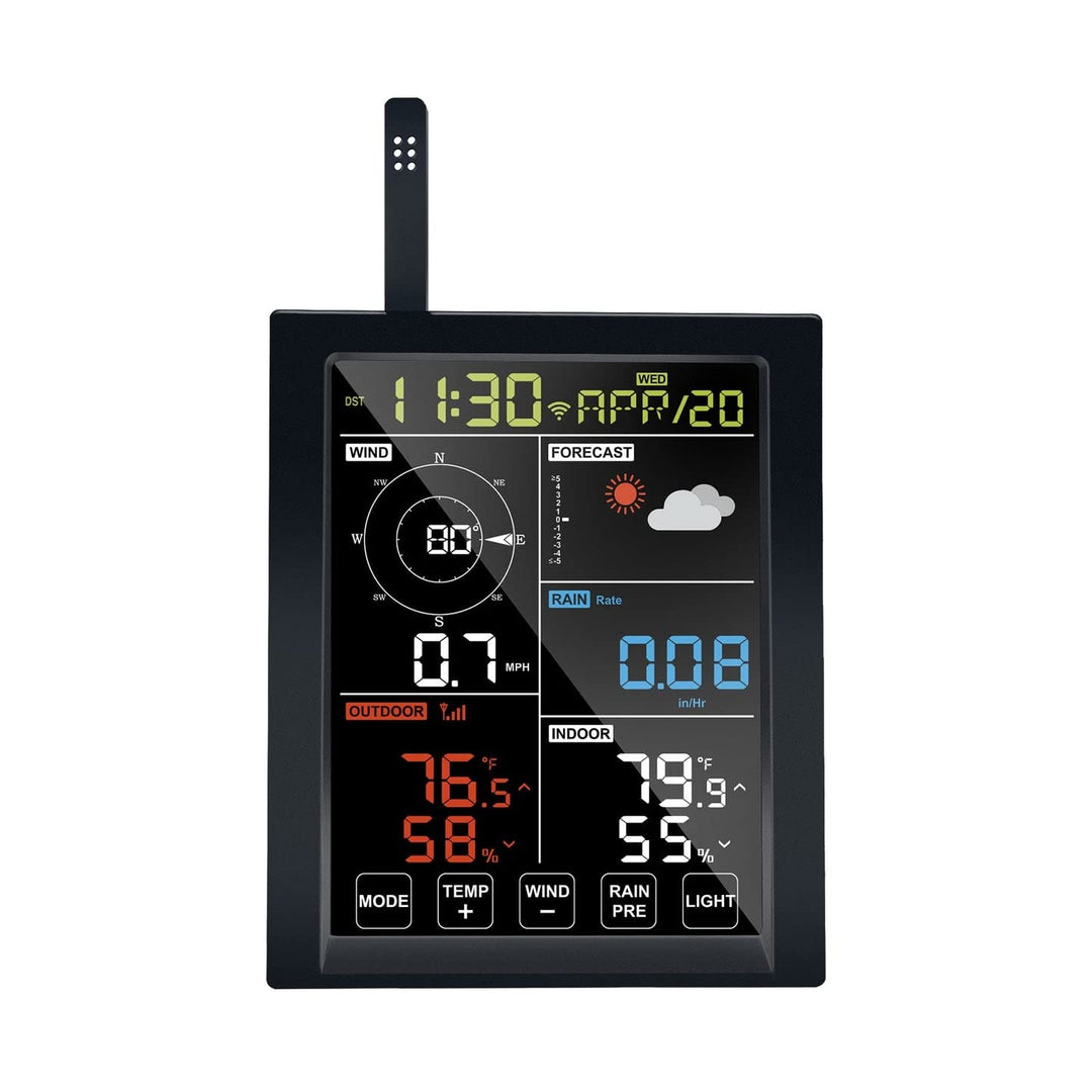 ECOWITT Konsole für Wetterstation, WiFi Indoor Buntes LCD Display mit Touch Taste, Zubehör, kann nic
