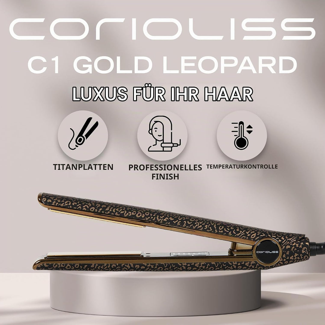 Corioliss C1 | Haarglätter für Frauen | Titanplatten und Curling für feines Haar | Professionelles E