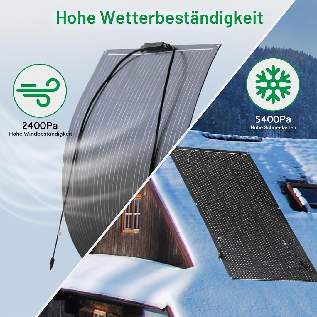 100W flexible solar panel Monocrystalline solar cell Lightweight Easy to install suitable for ships,