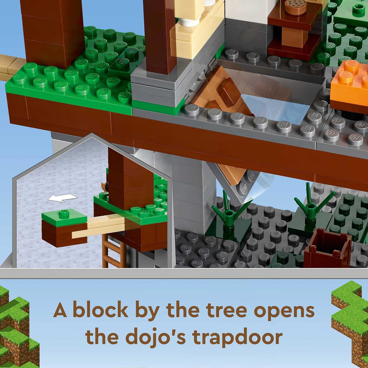 LEGO 21183 Minecraft Das Trainingsgelände, Haus und Höhle, Kinderspielzeug für Jungen und Mädchen ab