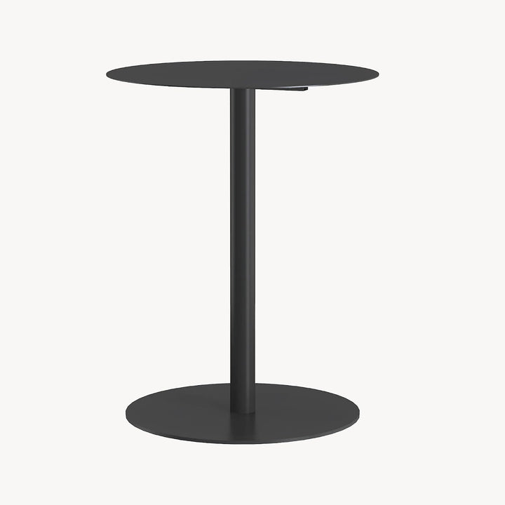 [en.casa] Beistelltisch Nastätten Gartentisch Couchtisch mit Metallgestell rund Sofatisch modernes D
