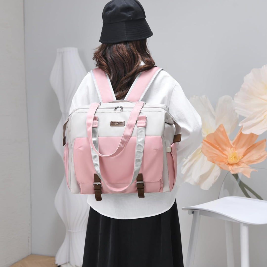 Baby Wickeltasche Rucksack Handtasche mit wasserdicher Wickelunterlage,Verstellbare Schultergurt mul
