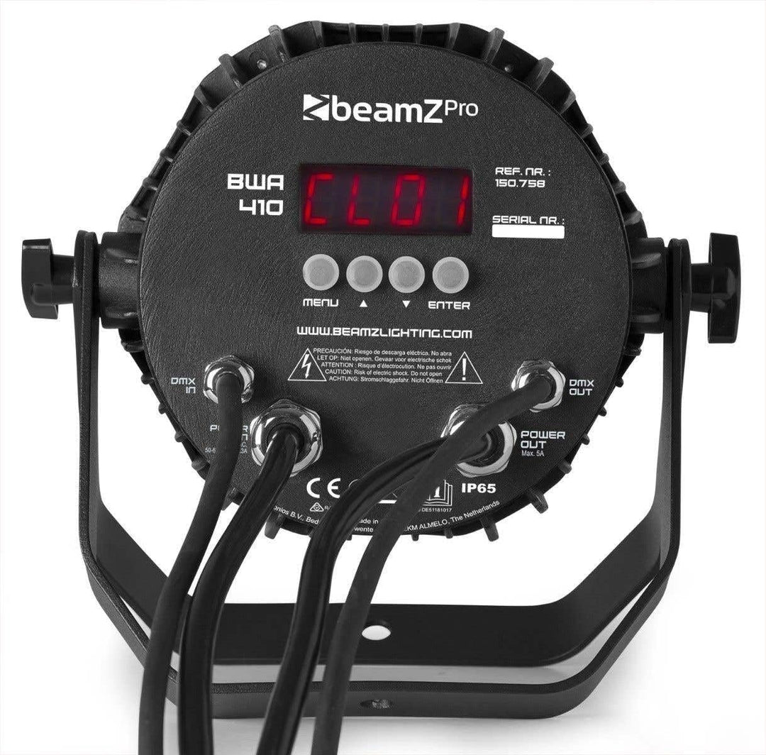 BeamZ Professional PRO BWA410 - PAR Strahler - LED Effektstrahler - 7x 10 Watt Outdoor LED PAR Strah