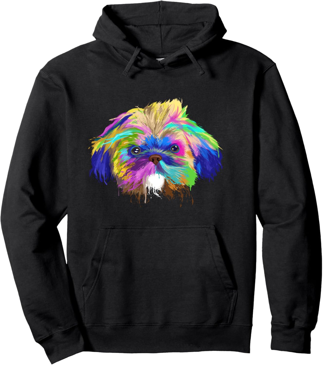 Splash Hund Shih Tzu Pullover Hoodie