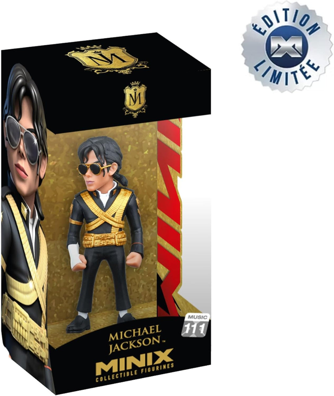 BANDAI Minix Sammelfigur, 12 cm, Michael Jackson 10K, Sammlerstücke für Ausstellung, Geschenkidee, S