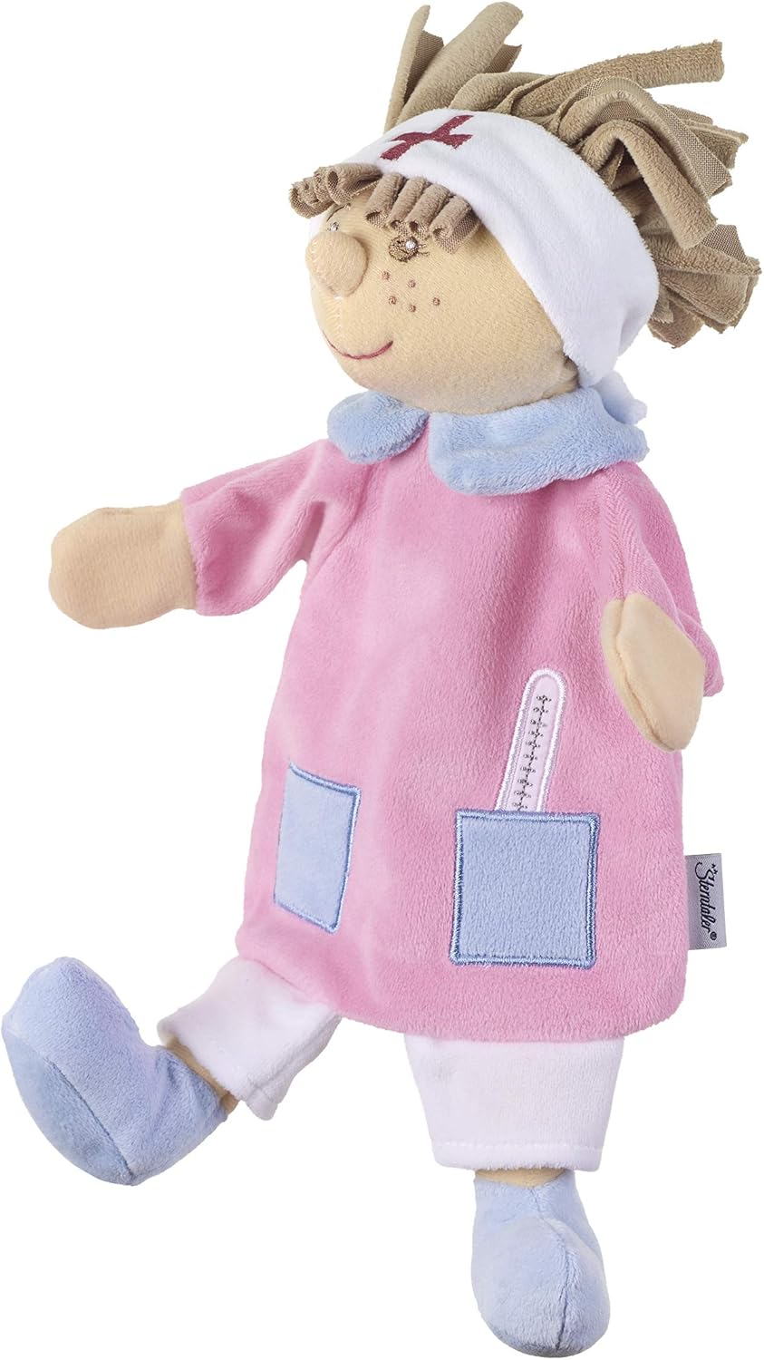 Sterntaler 3602030 Handpuppe Krankenschwester, Ideal für Puppentheater und Rollenspiele, 28 x 26 x 1