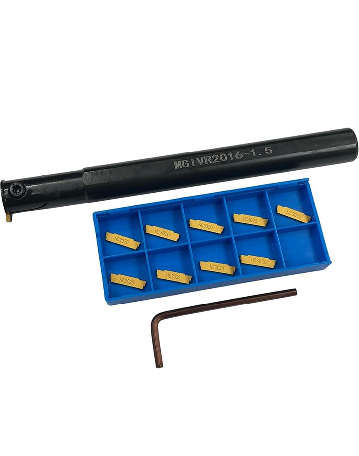 5/8" Nutenschneiden Werkzeug drechselwerkzeuge werkzeug MGIVR2016-1.5 Nut-Trennwerkzeug ，Und 11pcs M