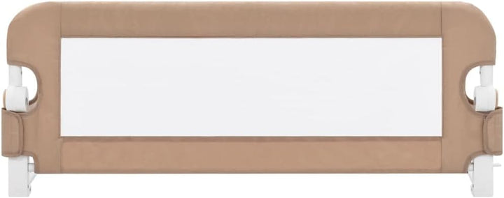 puraday Kleinkind-Bettschutzgitter Taupe 102x42 cm Polyester Bettgitter Rausfallschutz Rausfallschut