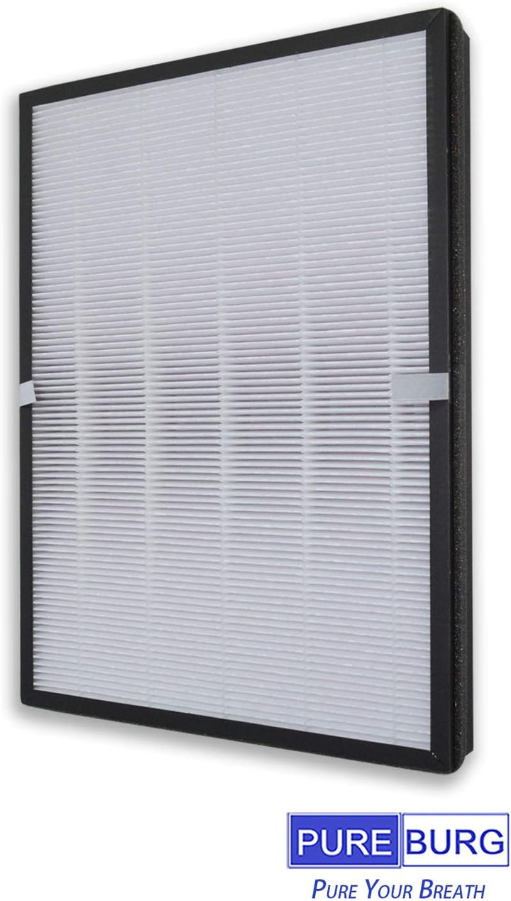 PUREBURG Ersatzfilter kompatibel mit HERILIOS HS-AP003 und Taotronics TT-AP003 Luftreiniger, 2er-Pac