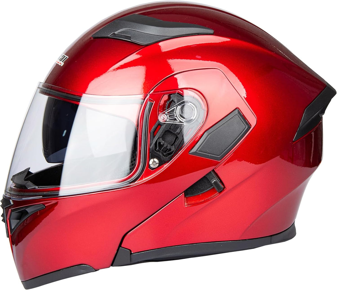JIEKAI Helm für Motorräder Full-Face Motorcycle Helmet Tragbarer Integralhelme Flip-up Motorradhelm