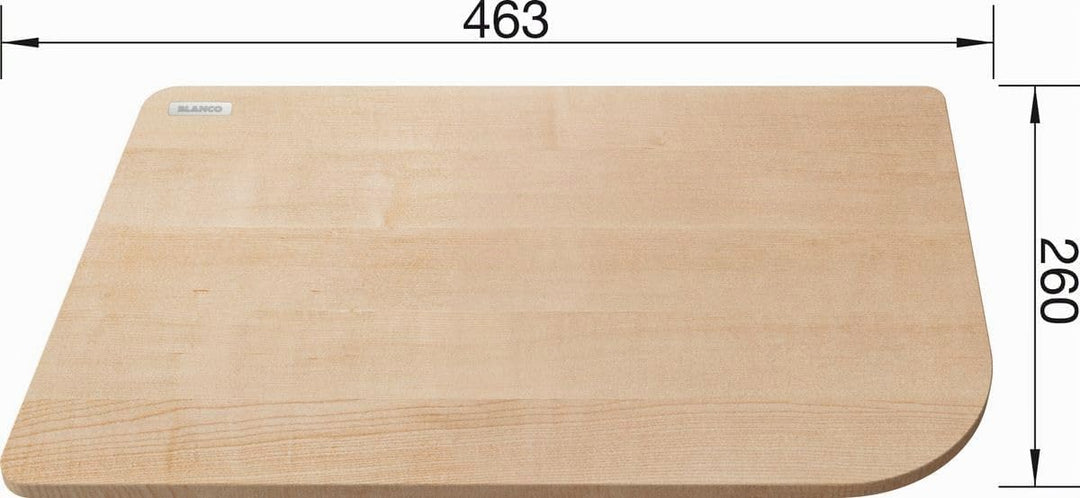 BLANCO Schneidbrett aus massivem Bergahorn Holz | 463 x 260 mm | Passend zur DELTA II | [46,3x26x2,9