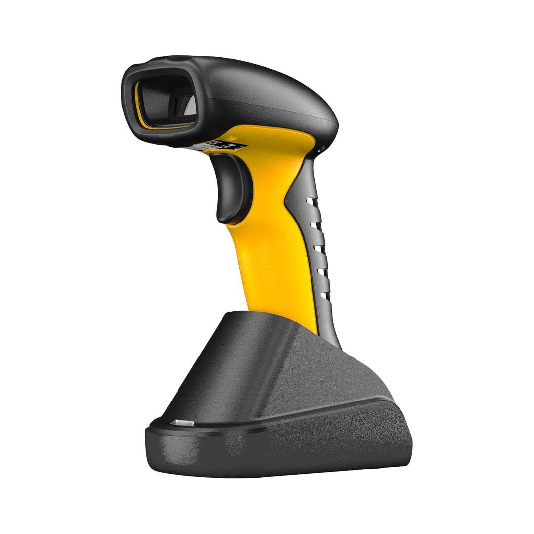 NETUM Industrieller Barcode Scanner 2D QR Bluetooth Mit Dock, Kabelloser 1D/2D Scanner, 2600mAh Akku
