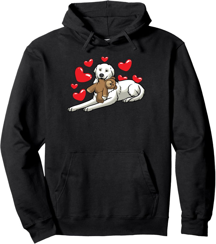 Maremmen Abruzzen Schäferhund mit Kuscheltier Pullover Hoodie