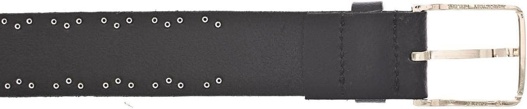 BGM Mode-Accessoires GmbH 35 mm Leder-Nietgürtel, schwarz, schwarz( (0790)), Gr. 95