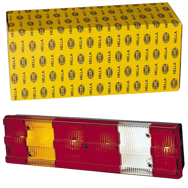 HELLA - Heckleuchte - Halogen - rot/weiss - für u.a. Mercedes-Benz 1222 - 4850 (MK, SK) - ECE - rech