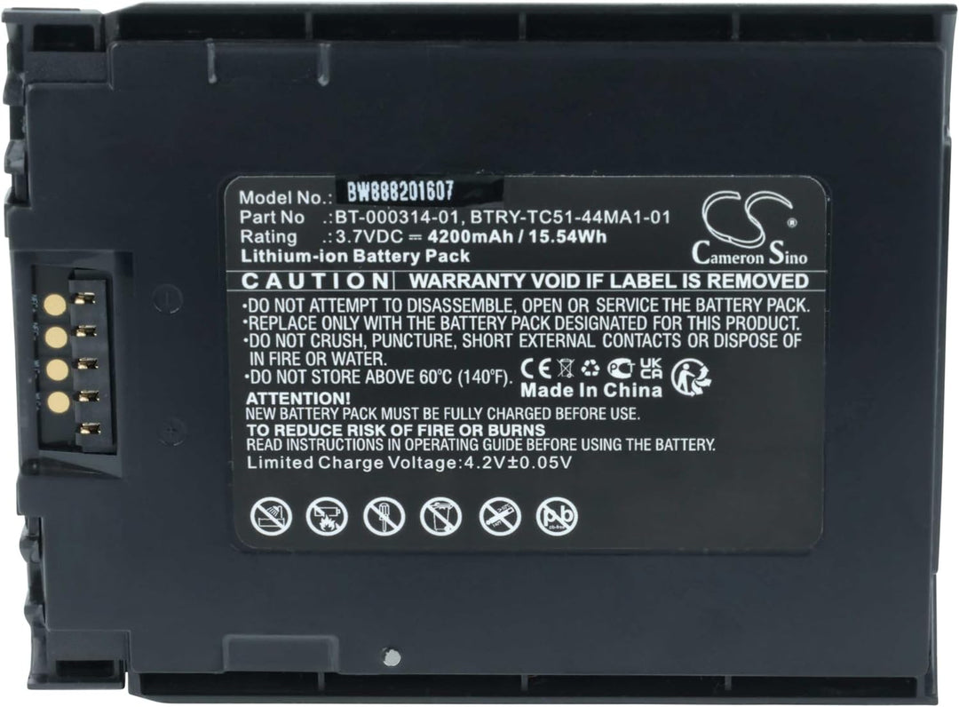 vhbw Akku kompatibel mit Zebra TC57x | TC52x, TC56, TC57 Handheld Computer Scanner (4200 mAh, 3,7 V,