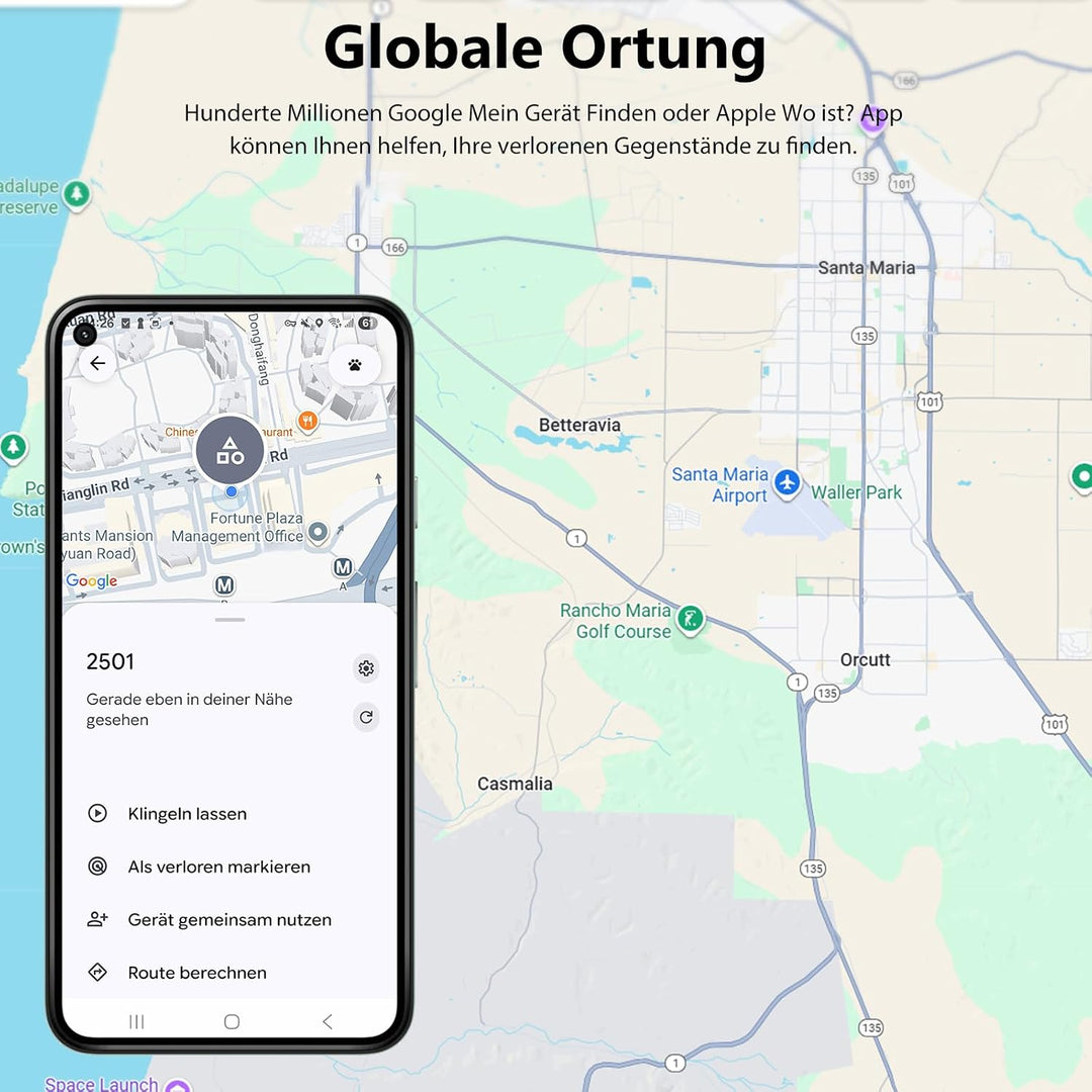 ATUVOS Air Tag Pro Smart Tags Tracker für Android &amp; iOS, Neu Dual-System Schlüsselfinder kompatibel