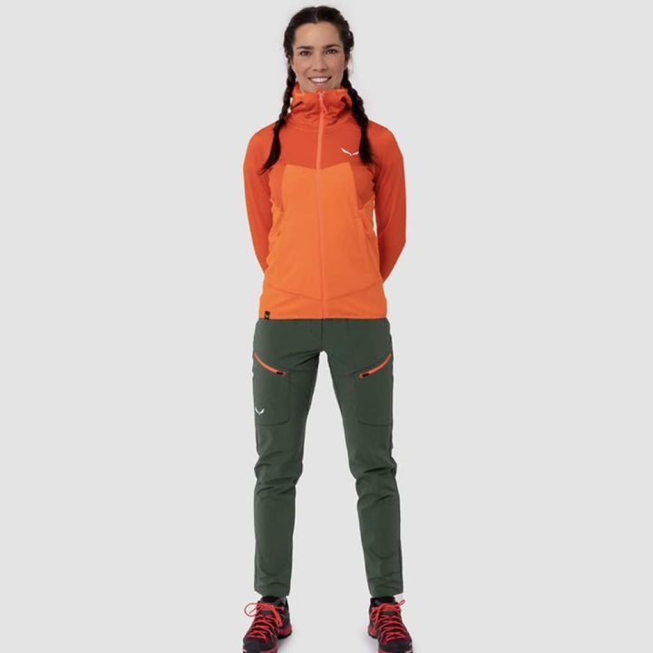 Salewa Damen Puez Hybrid Pl W Fz Hdy Softshelljacke, Navy Blazer Melange M