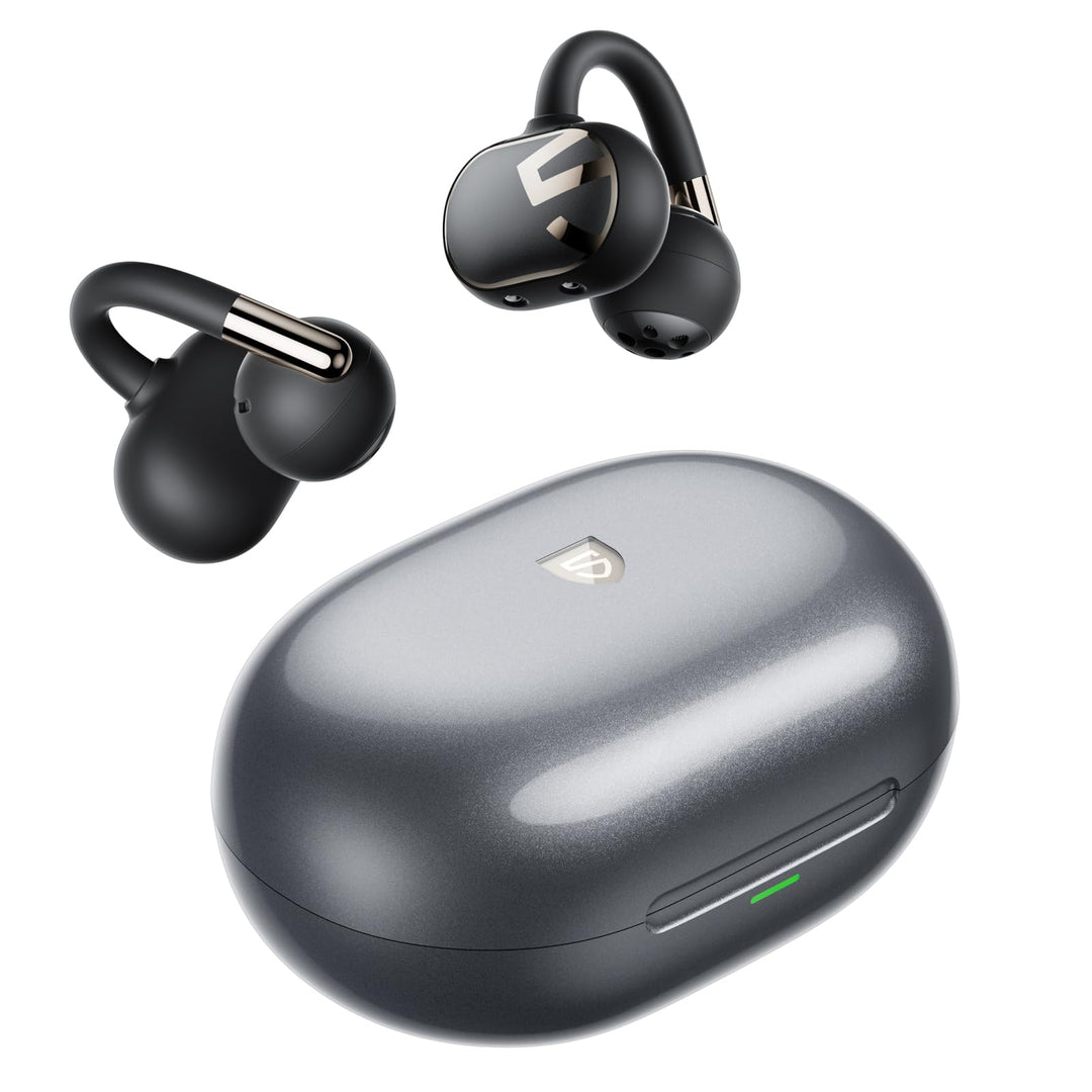 SoundPEATS Clip1 Open Ear Kopfhörer, Hi-Res LDAC Clip On Kopfhörer, 40 Std. Akku Schnellladung, Dolb