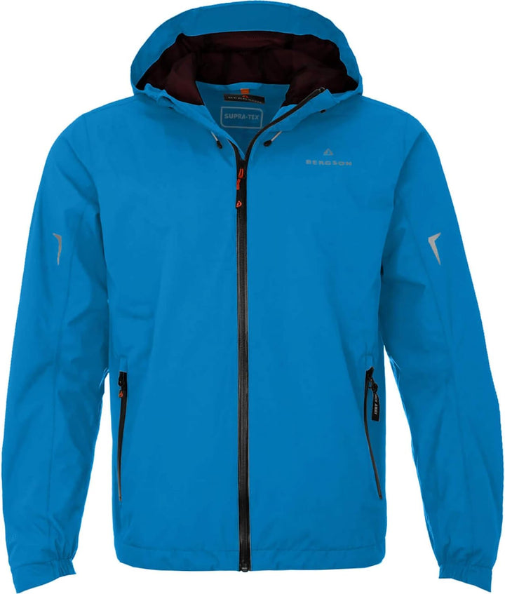 Bergson Herren Regenjacke EGGEN - Wanderjacke - Fahrradjacke - Outdoorjacke - wasserdicht - winddich