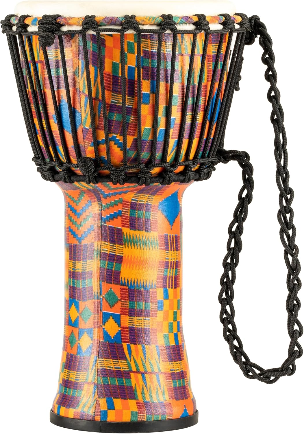 Meinl Percussion 20cm Rope Tuned Travel Series Djembe Trommel - mit Ziegenfell - Musikinstrument für