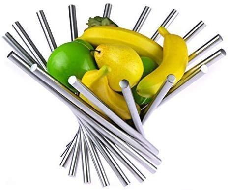 LandtomÃ‚® Creative Stainless Steel Rotation Fruit Bowl/Fruit Basket/Fruit Stand/Fruit Holder with F