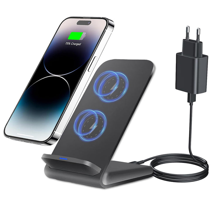 15W Wireless Charger Stand Induktive Ladestation für Samsung Galaxy S25 Ultra S24 S23 Kabelloses Han