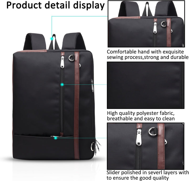 FANDARE Mode Rucksack 3 In 1 Crossbody Tasche 15.6 Zoll Laptop Rucksack Geschäft Tasche Reise Handta