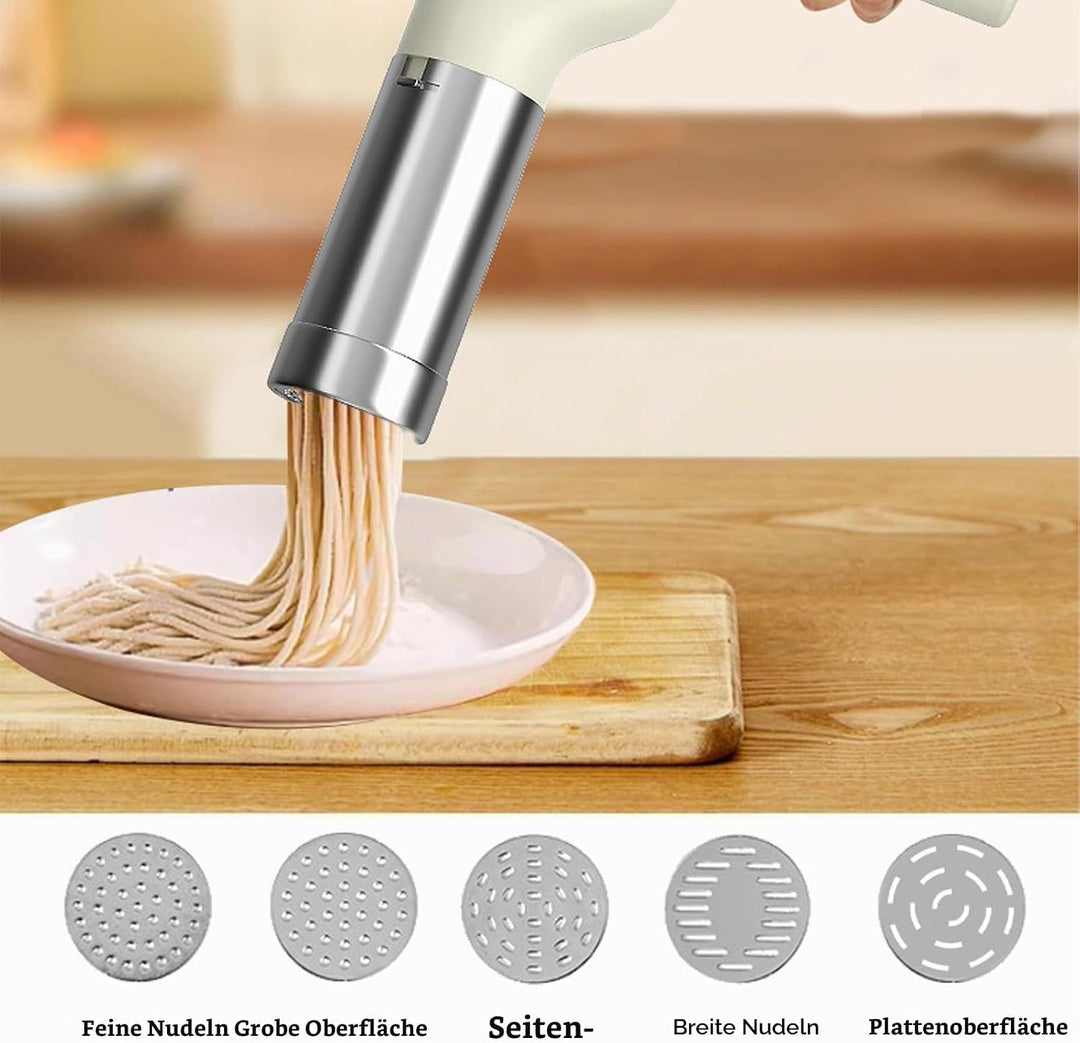 Elektrische Nudelmaschine Handheld, 50ML Automatische Handheld Noodle Maker, Hand Nudelmaschine Elek