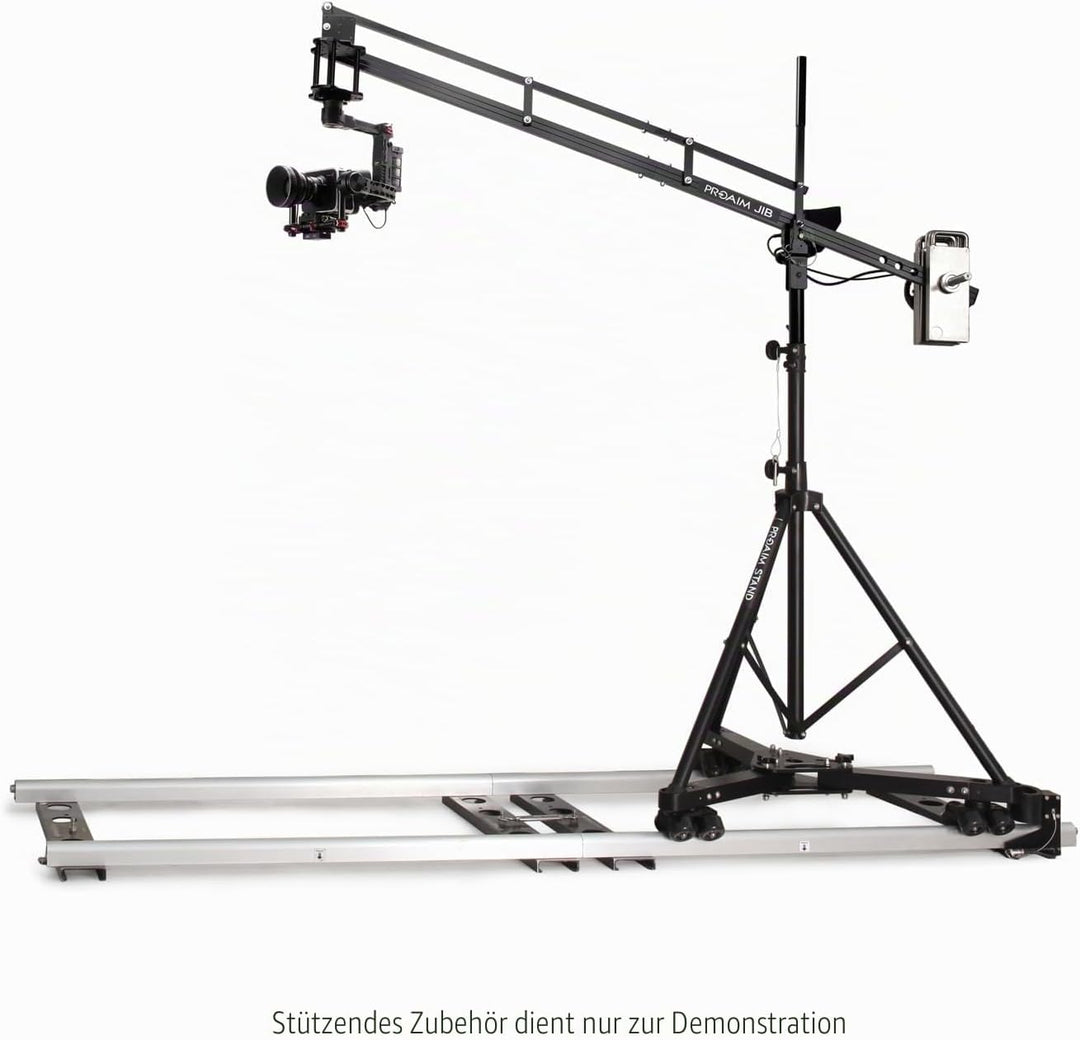 PROAIM 2,7 m Videokamera-Auslegerkran mit Ständer (P-9-TS) für Gimbals, Schwenkneig- und Flüssigkeit
