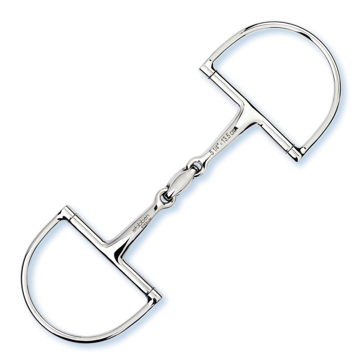 Stübben Gebiss 2251 D-Ring-Trense Easy Control doppelt gebrochen 12,5 cm - 14 mm - Edelstahl, 12,5 c