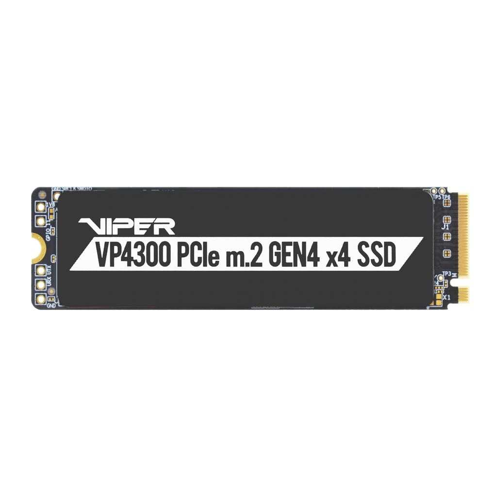 Patriot Viper VP4300, 1TB PCIe Gen4 x4 NVMe M.2 SSD, bis zu 7400MB/s sequenzielle Lese- und 5500MB/s