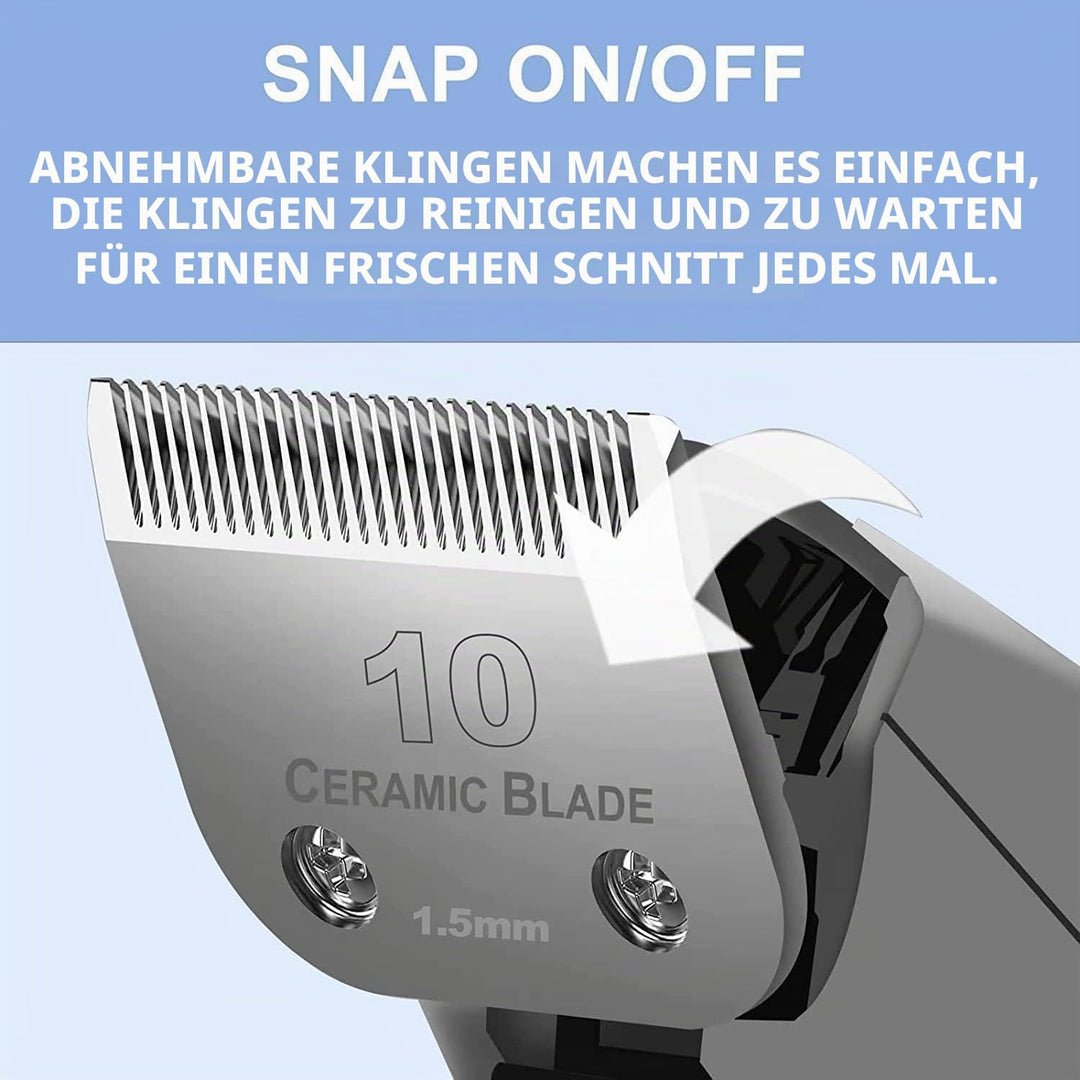 Austauschbare Schermesser für Haustiere, kompatibel mit Andis, Oster und Wahl Trimmer (10), 10
