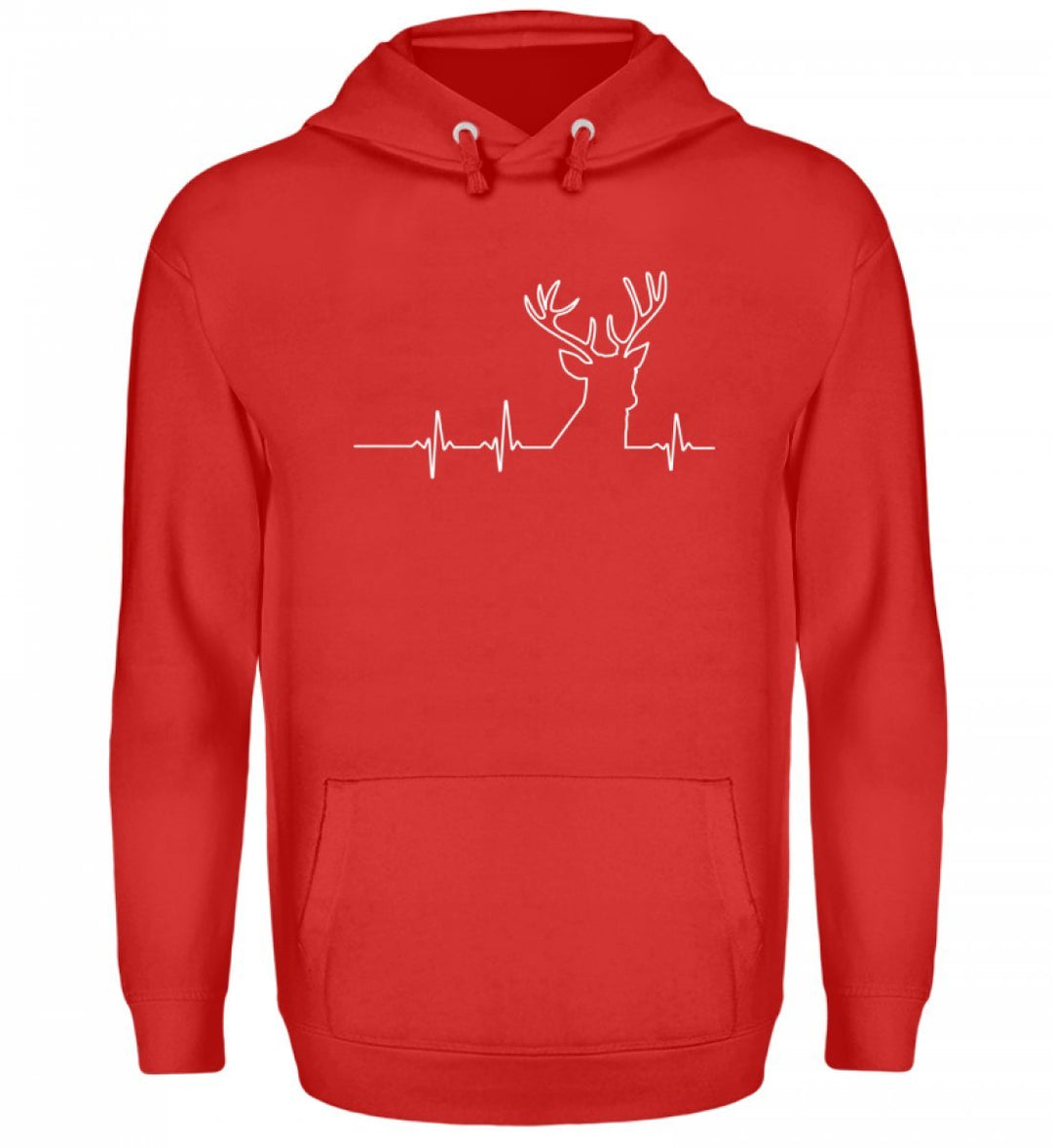 Chorchester Herzschlag der Jägerinnen und Jäger! - Unisex Kapuzenpullover Hoodie XXL Feuerrot, XXL F