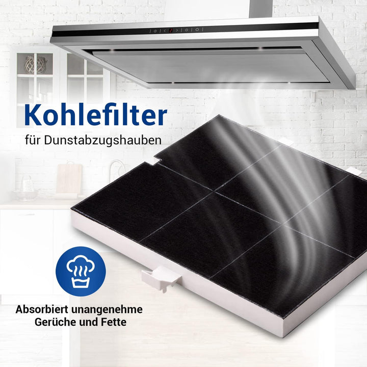 VIOKS Kohlefilter Dunstabzugshaube 255x225x23mm Ersatz für Balay 00361047 361047 FKS170BSH DHZ5136 L