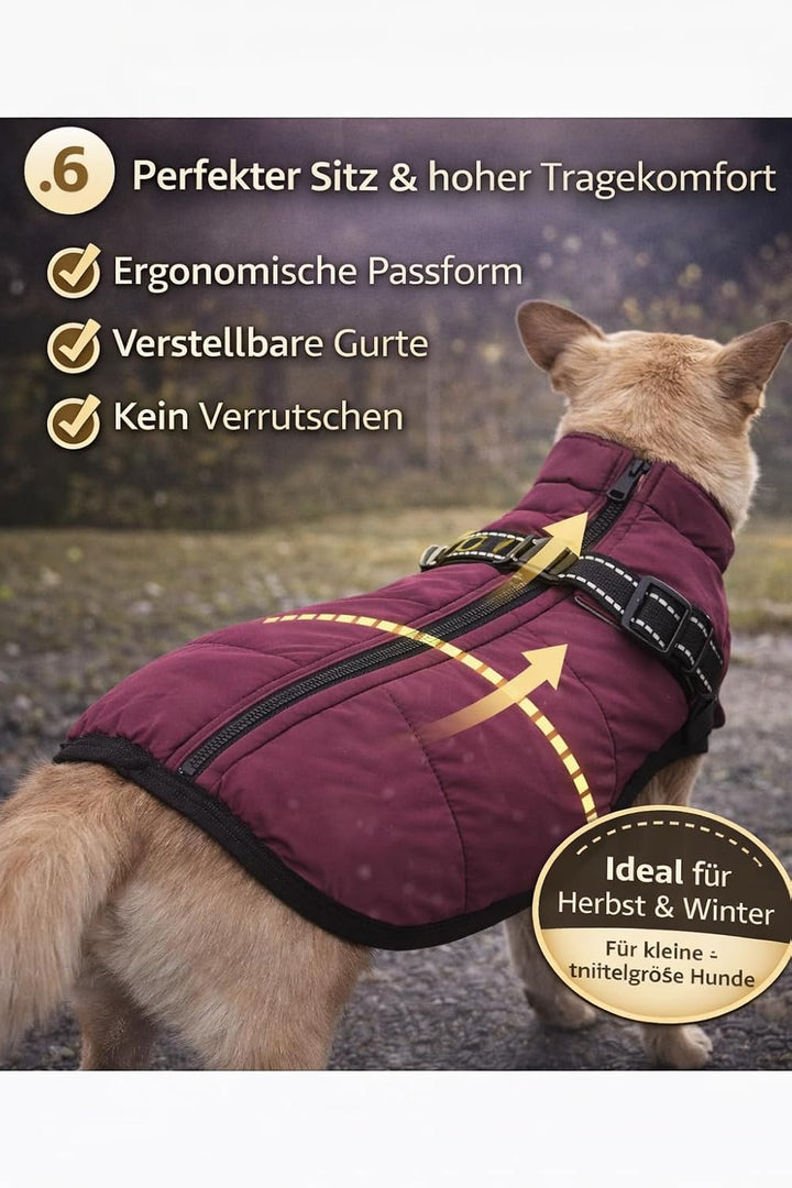 Hundejacke Winterweste Jacken Hundemantel Hundepullover Haustier Skifahren Kostüm Ärmellose Baumwoll