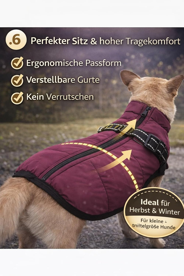 Hundejacke Winterweste Jacken Hundemantel Hundepullover Haustier Skifahren Kostüm Ärmellose Baumwoll