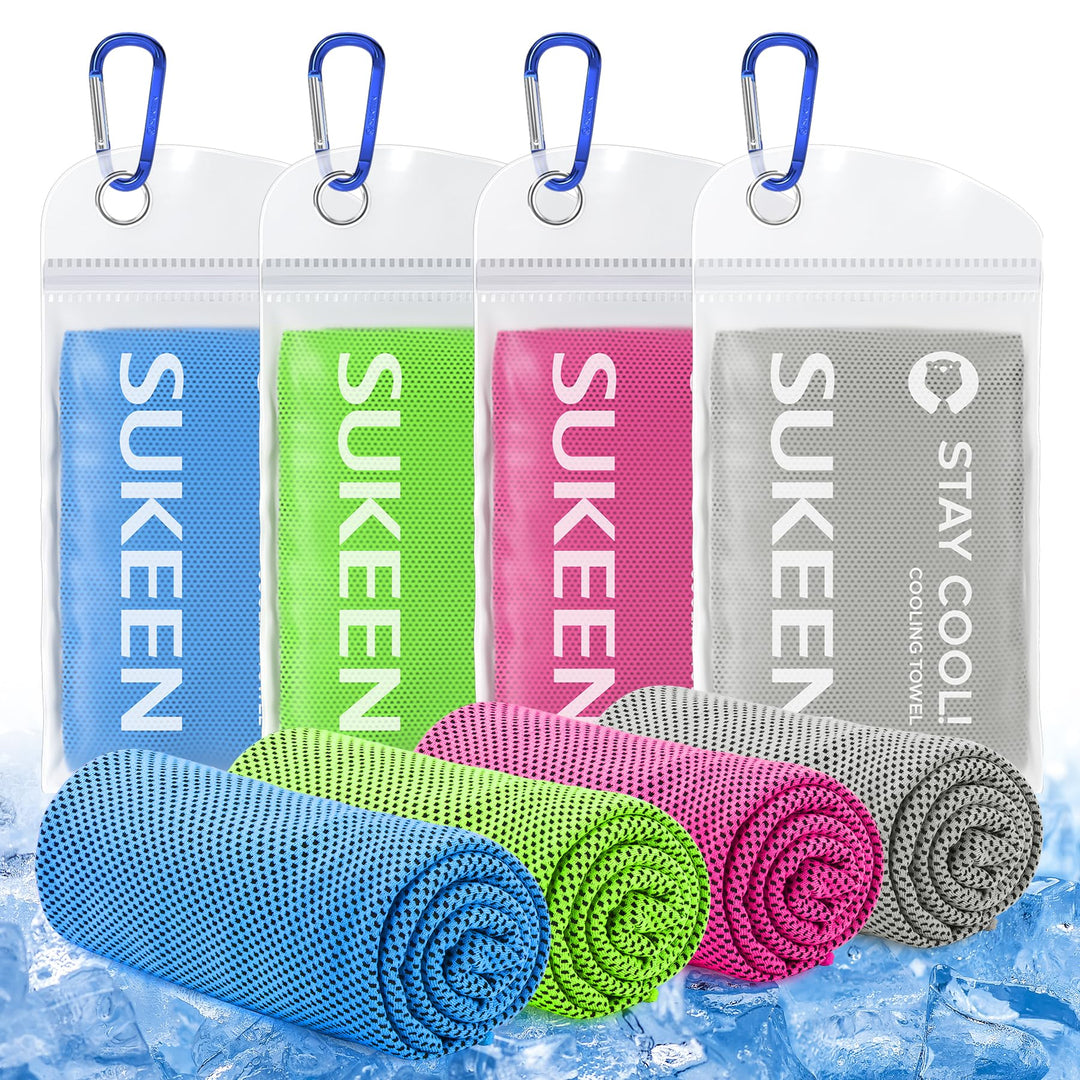 Sukeen Kühlendes Handtuch, Sport Cooling Towel für Hals und Körper, Schweisshandtuch schnelltrocknen