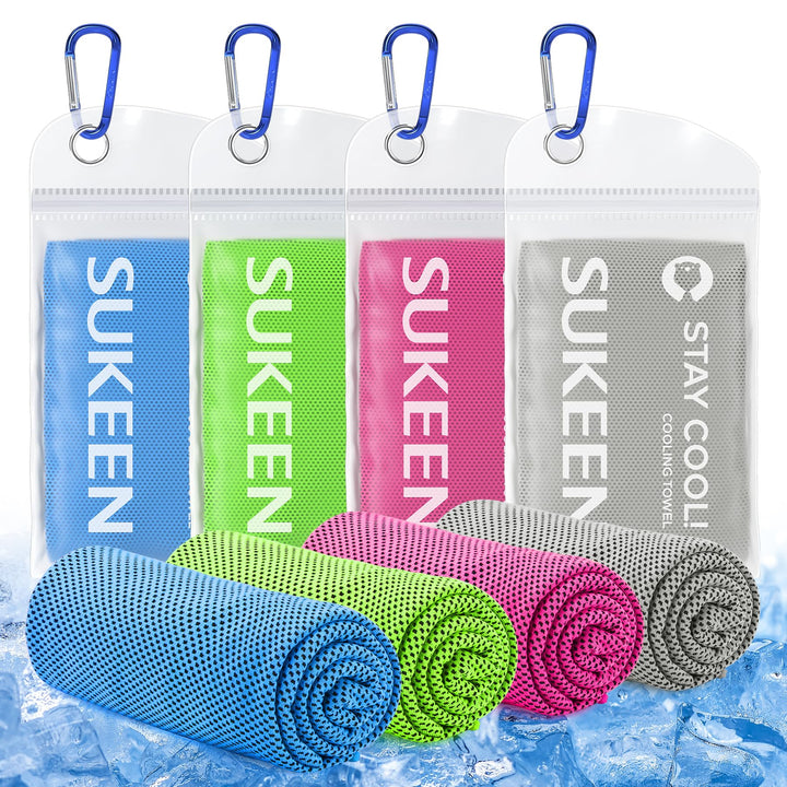 Sukeen Kühlendes Handtuch, Sport Cooling Towel für Hals und Körper, Schweisshandtuch schnelltrocknen