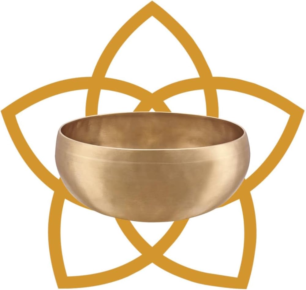 Sonic Energy Klangschale Synthesis Series – 1000 g – Mit Venusblume-Gravur – Für Meditation & Klangh
