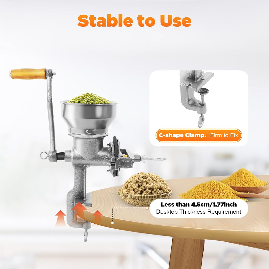 Manuelle Schleifmühle Typ 500, Ergonomischer Handgriff, Einfache Reinigung, Geeignet für Haushalt Re