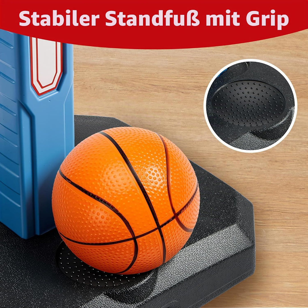 JOYIN Basketballkorb Kinder,Mini Basketballkorb Outdoor Indoor mit Ständer Höhenverstellbarer 75-105