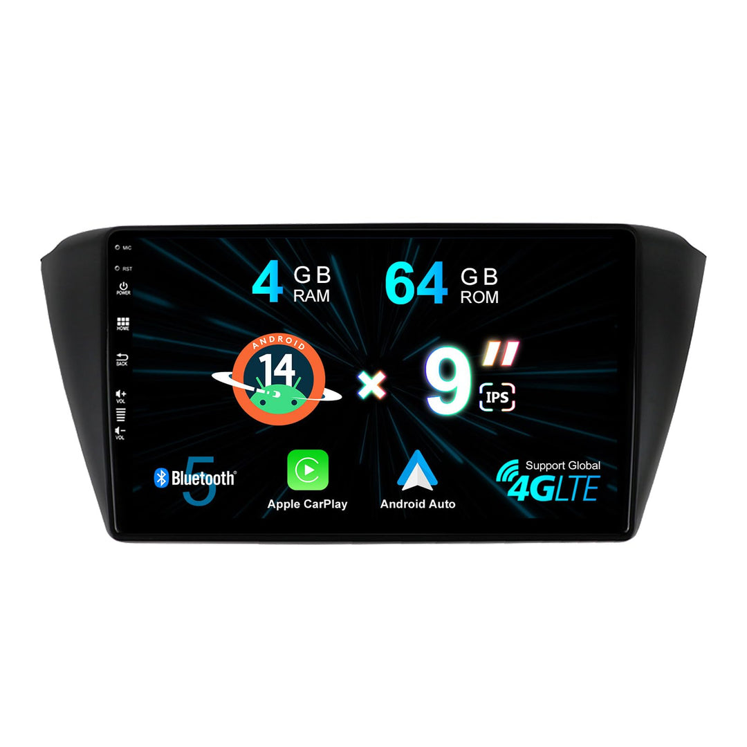 Doppel-DIN Android 12 Autoradio für Skoda Fabia 3 (2015–2019), DSP + Carplay, unterstützt DAB + WLAN